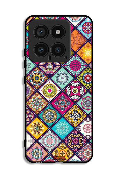 Tolwak غطاء حماية لهاتف شاومي 14 بنمط مربعات ماندالا