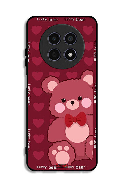 Tolwak غطاء حماية لهاتف Realme 12x 5G بتصميم الدب المحظوظ