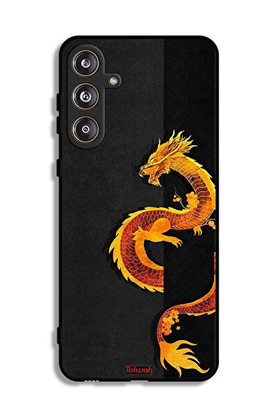 Tolwak Samsung Galaxy M55 5G Protective Case Cover Dragon Art