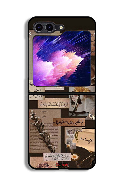 Tolwak غطاء حماية لهاتف سامسونج جالاكسي زد فليب 6 بنقشة اقتباسات عربية عتيقة