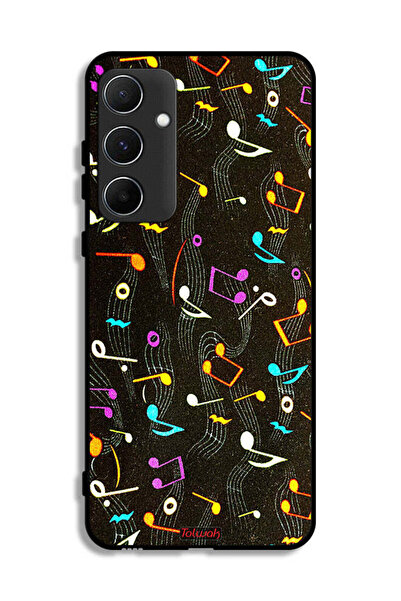 Tolwak غطاء حماية لهاتف سامسونج جالاكسي A55 5G بنمط قماش موسيقي