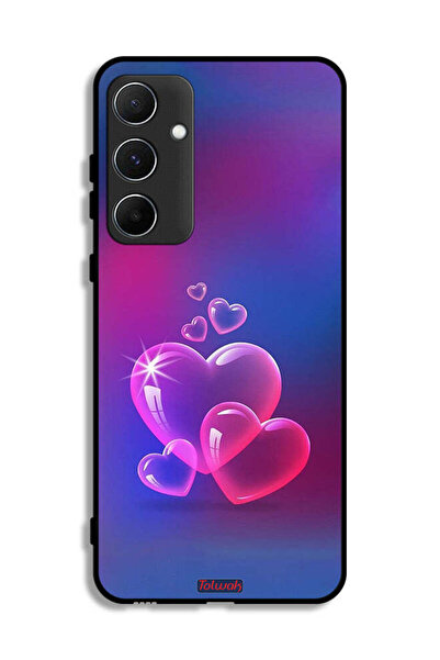 Tolwak غطاء حماية لهاتف سامسونج جالاكسي A55 5G بنقشة قلوب مائية