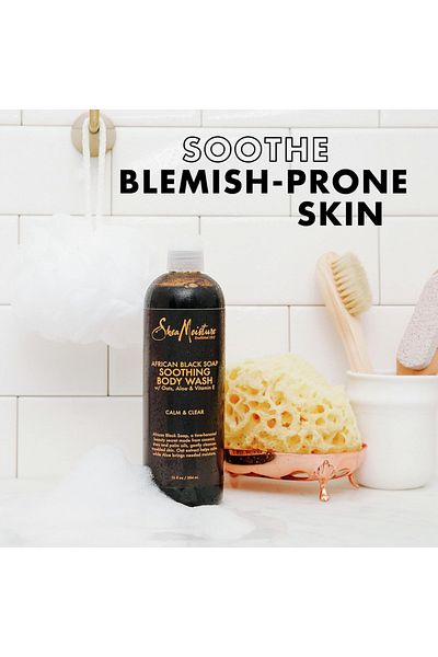 Shea Moisture Sheamoisture African Black Soap Body Wash 13 Oz.