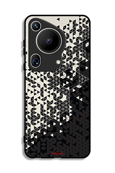 Tolwak غطاء حماية لهاتف هواوي بيورا 70 ألترا بنمط مثلث فني رقمي