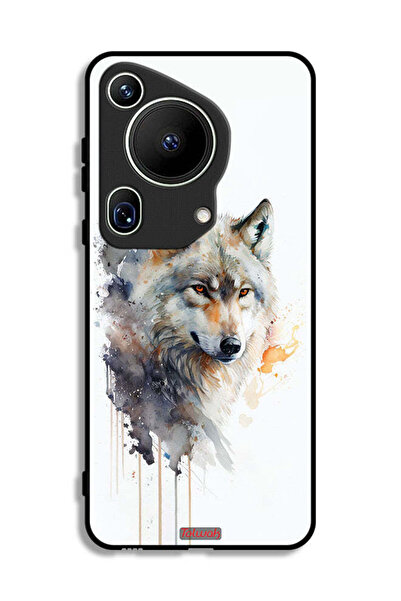 Tolwak غطاء حماية فائق من هواوي بيورا 70 بتصميم فن تجريدي من الذئب