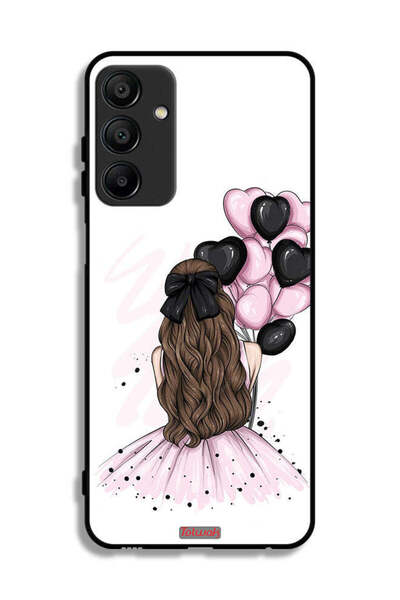 Tolwak غطاء حماية لهاتف سامسونج جالاكسي A15 بتصميم فتاة تحمل بالونات