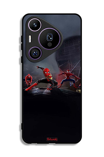Tolwak غطاء حماية لهاتف هواوي بيورا 70 برو - ثلاثة عناكب