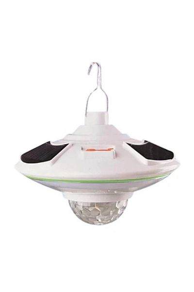 divendi-ro Solar lamp with cool white LED and 21 cm rotating disk globe HB5509