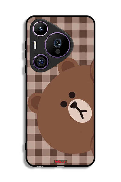 Tolwak غطاء حماية لهاتف هواوي بيورا 70 برو بتصميم دب تيدي