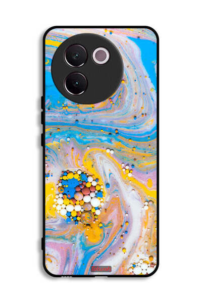 Tolwak غطاء حماية لهاتف Vivo V30e 5G بتصميم جواهر تجريدية ملونة