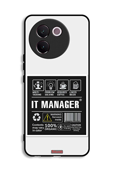 Tolwak غطاء حماية لجهاز Vivo V30e 5G، ملصق مدير تكنولوجيا المعلومات