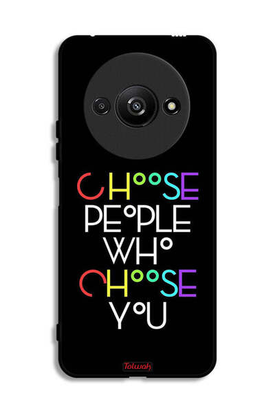 Tolwak Xiaomi Redmi A3 4G Protective Case Cover Choose People Who Choose You