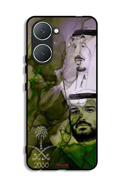 Tolwak غطاء حماية لهاتف Vivo Y03 4G، ملصق فني للملك سلمان وولي العهد محمد