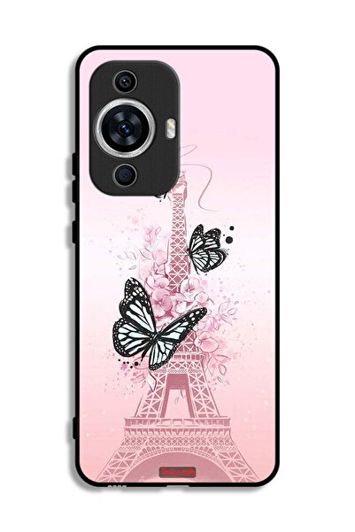 Tolwak غطاء حماية لهاتف هواوي نوفا 11 بتصميم فراشات على برج إيفل