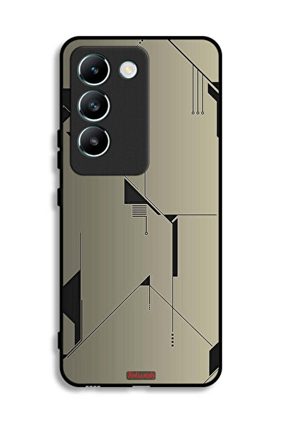 Tolwak غطاء حماية لهاتف Vivo V30 Lite 4G بتصميم فني تجريدي بسيط