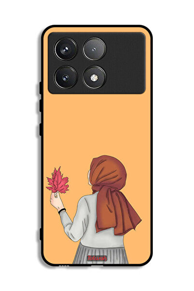 Tolwak Xiaomi Poco F6 Pro Protective Case Cover Holding Leaf