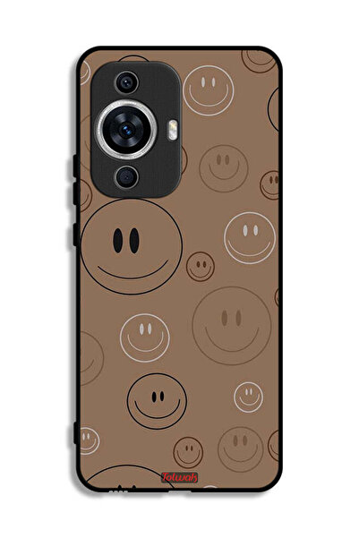 Tolwak غطاء حماية لهاتف هواوي نوفا 12 لايت بنقشة وجوه مبتسمة