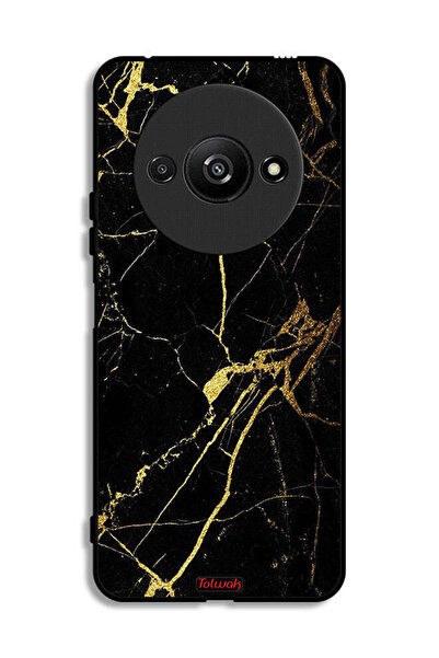 Tolwak غطاء حماية لهاتف Xiaomi Redmi A3 4G - رخامي متصدع