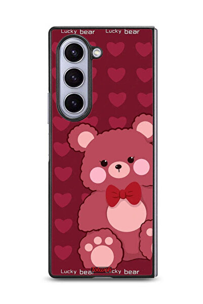 Tolwak غطاء حماية لهاتف سامسونج جالاكسي زد فولد 6 - الدب المحظوظ