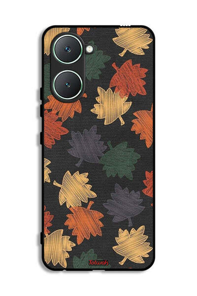 Tolwak غطاء حماية لهاتف Vivo Y03 4G برسومات أوراق الخريف