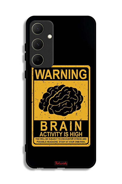 Tolwak غطاء حماية لهاتف Samsung Galaxy A35 5G تحذير من ارتفاع نشاط الدماغ