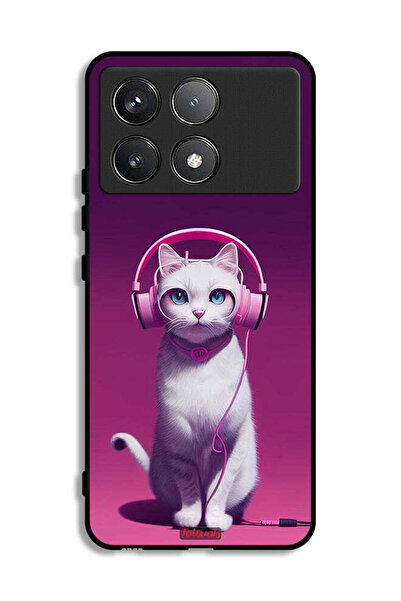 Tolwak Xiaomi Poco F6 Pro Protective Case Cover Cute Kitten