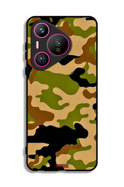 Tolwak غطاء حماية لهاتف هواوي بيورا 70 بنمط رقمي تجريدي مموه