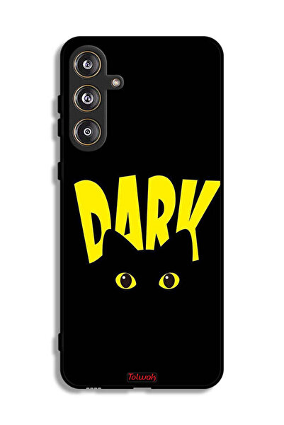 Tolwak Samsung Galaxy M55 5G Protective Case Cover Dark Cat