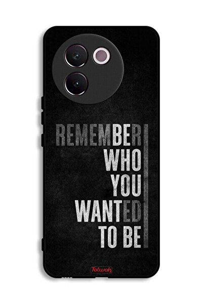 Tolwak غطاء حماية لهاتف Vivo V30e 5G تذكر من أردت أن تكون