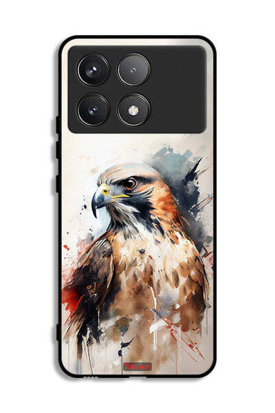 Tolwak Xiaomi Poco F6 Pro Protective Case Cover Eagle Abstract Art