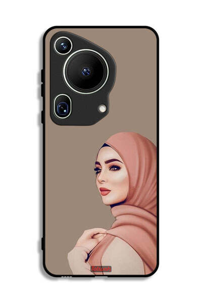 Tolwak غطاء حماية فائق لهاتف هواوي بيورا 70 بتصميم فتاة محجبة جميلة
