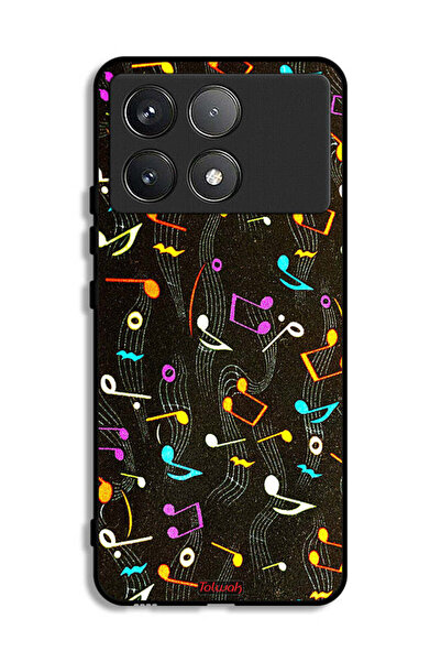 Tolwak غطاء حماية لهاتف Xiaomi Redmi K70 بنمط قماش موسيقي