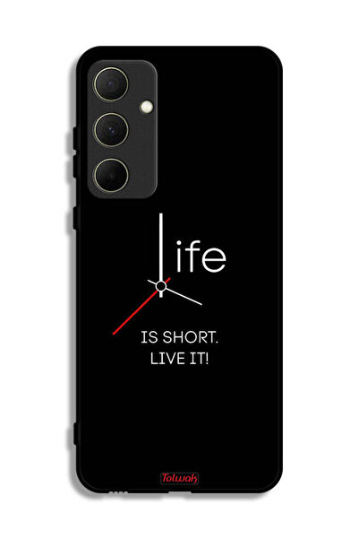 Tolwak Samsung Galaxy A35 5G Protective Case Cover Life Is Short Live It
