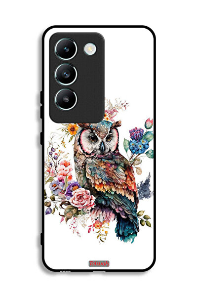 Tolwak غطاء حماية لهاتف Vivo V30 Lite 4G بتصميم بومة فنية تجريدية