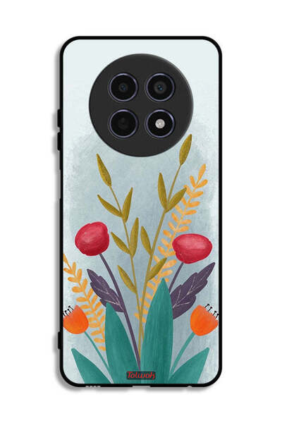 Tolwak غطاء حماية لهاتف Realme 12x 5G برسومات نباتية