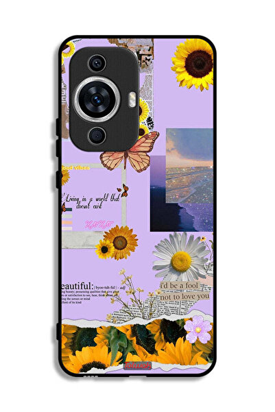 Tolwak غطاء حماية لهاتف هواوي نوفا 12 لايت بملصقات عباد الشمس الجميلة