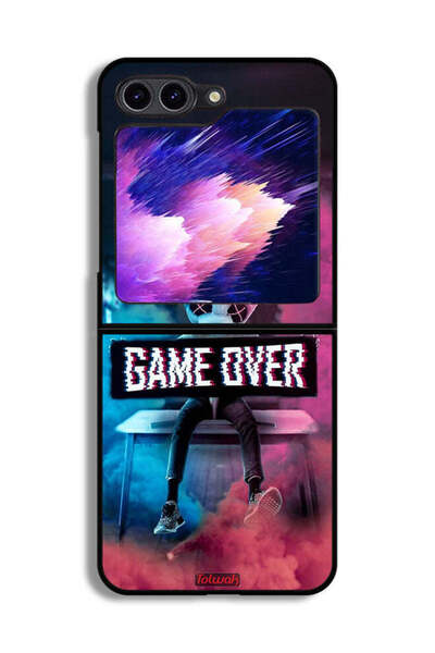 Tolwak غطاء حماية لهاتف Samsung Galaxy Z Flip6 Game Over