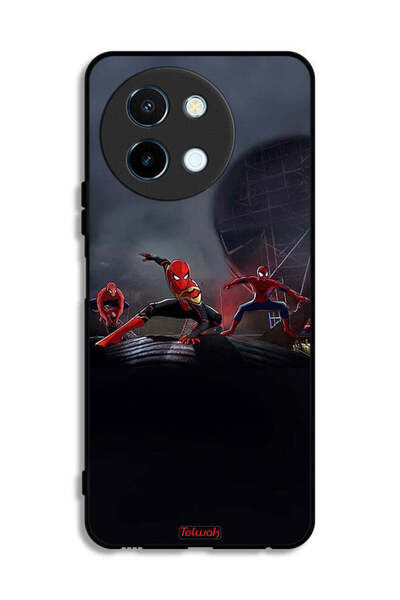 Tolwak Vivo Y38 5G Protective Case Cover Three Spiders