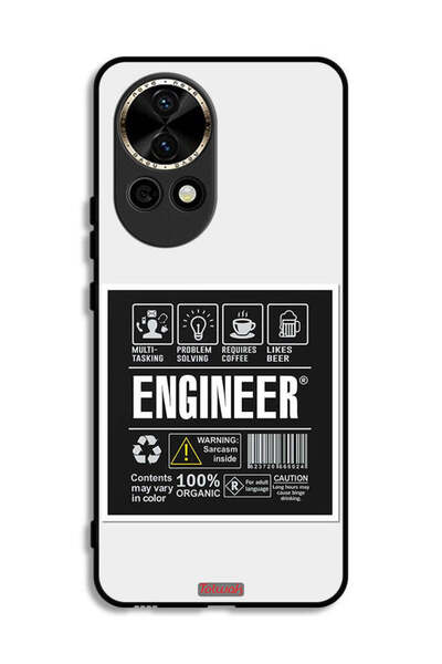 Tolwak غطاء حماية لهاتف هواوي نوفا 12 5G، ملصق مهندس