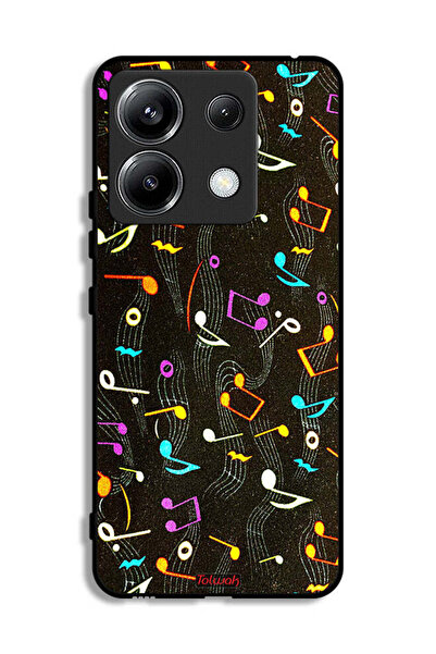 Tolwak غطاء حماية لهاتف Xiaomi Poco X6 5G بنمط قماش موسيقي