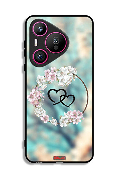Tolwak غطاء حماية لهاتف هواوي بيورا 70 برسومات قلوب وحلقات فنية