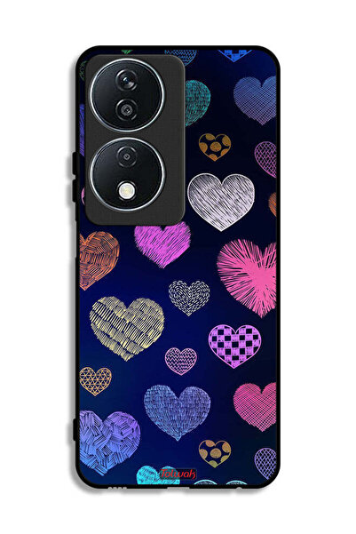 Tolwak غطاء حماية لهاتف Honor X7b 5G بنقشة قلوب داجا