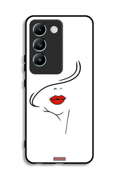 Tolwak غطاء حماية لهاتف Vivo V30 Lite 4G برسومات وجه فتاة