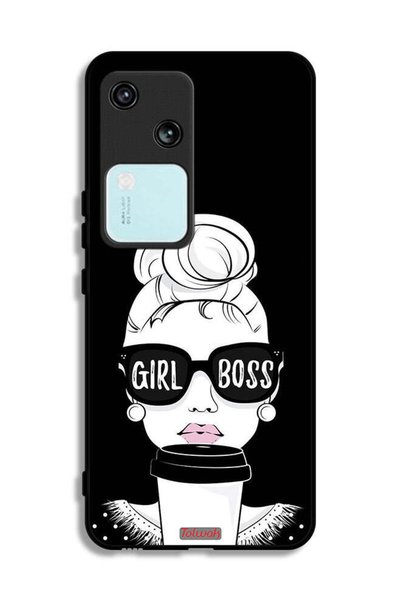 Tolwak غطاء حماية لهاتف Vivo V30 5G بتصميم Girl Boss