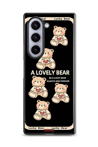 Tolwak غطاء حماية لهاتف سامسونج جالكسي زد فولد 6 - دب جميل