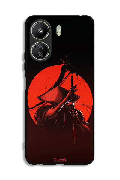 Tolwak غطاء حماية لهاتف شاومي ريدمي 13 سي بتصميم محارب السيف