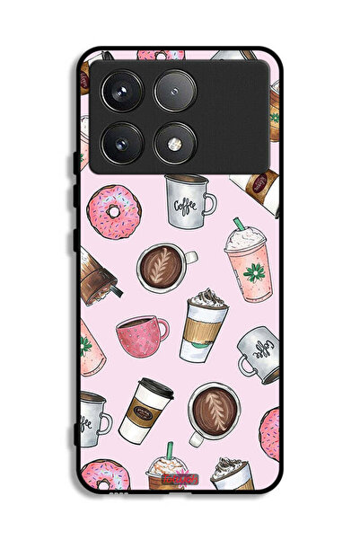 Tolwak Xiaomi Poco F6 Pro Protective Case Cover Coffee Lover Art