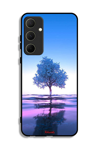 Tolwak غطاء حماية لهاتف Samsung Galaxy A35 5G بتصميم شجرة نيون وانعكاس مائي ف...