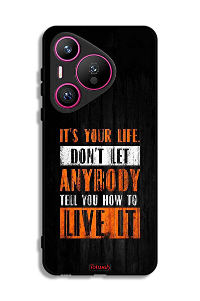 Tolwak غطاء حماية لهاتف هواوي بيورا 70 "Its Your Life"