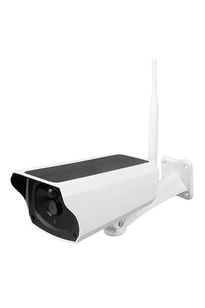 divendi-ro 2.4G WiFi wireless surveillance camera 2.4G, solar powered, PIR, battery, IP67, outdoor, white